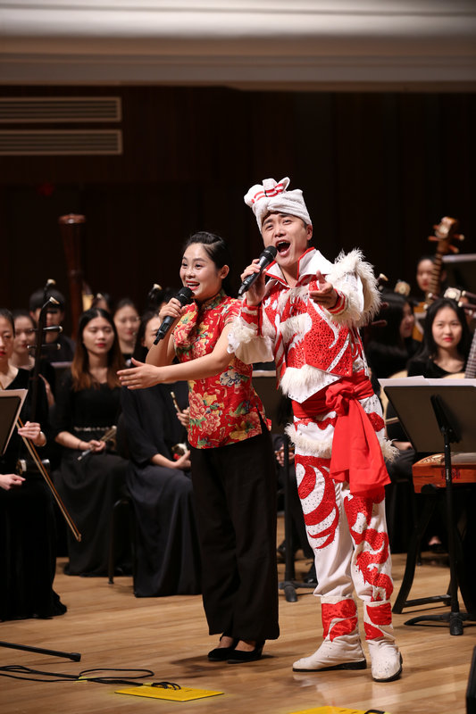 声乐系陕北民歌演唱专业张丽、柳强强演唱